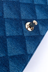 Chanel Printed Denim Flap Bag knob detail @recess la 