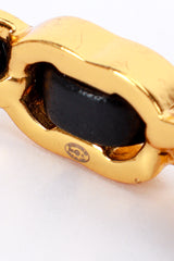 Chanel Woven Leather Chain Bangle signature stamp closeup @recess la