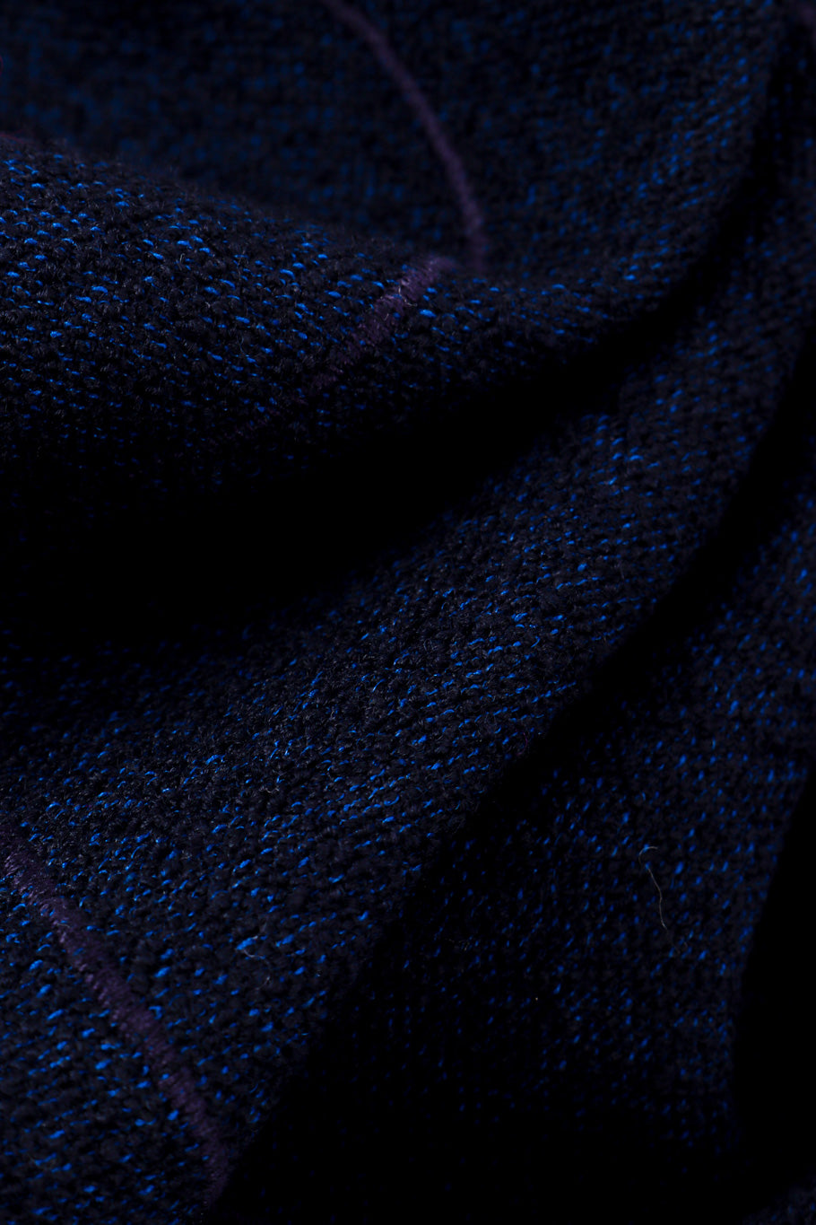 Vintage Chanel Couture Wave Wool Cardigan fabric closeup @recessla