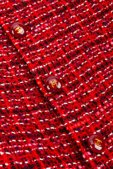 Chanel Bouclé Scarf Jacket button closeup @recessla