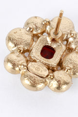 Chanel Gripoix Pearl Flower Earrings  cartouche closeup @recess la