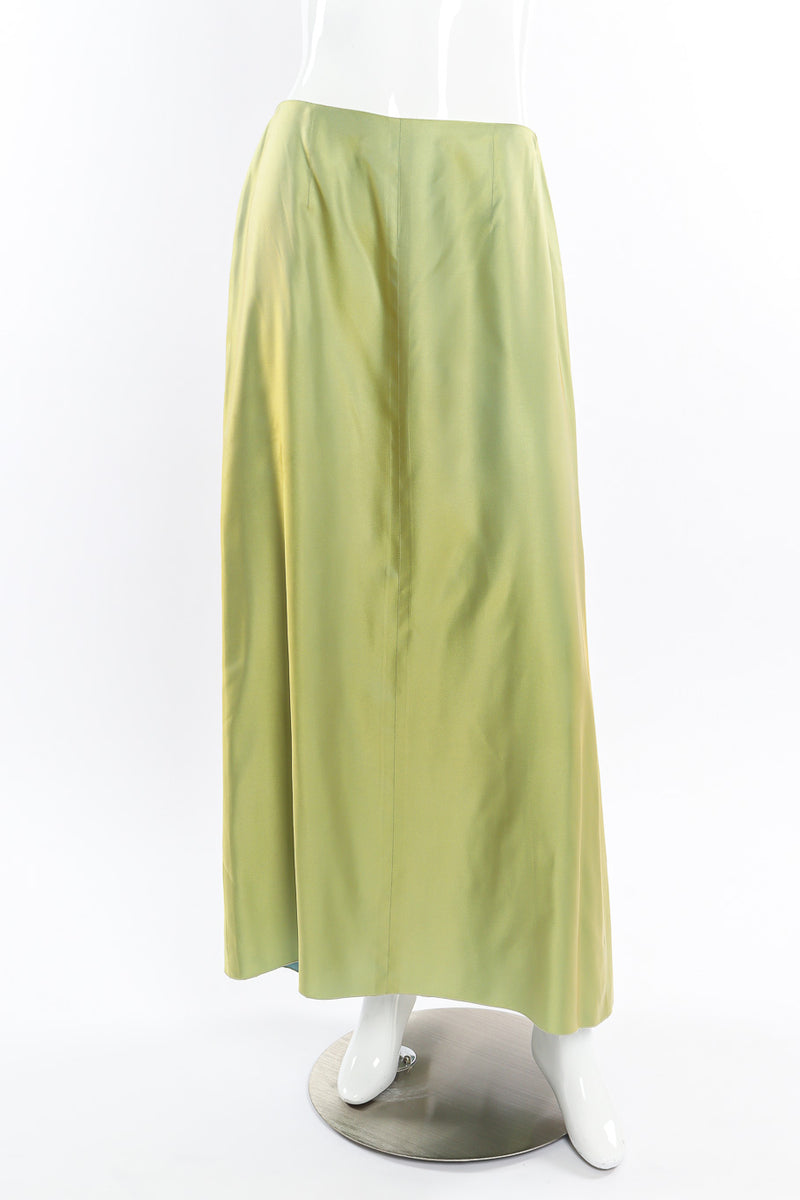 Iridescent maxi skirt by Chanel on mannequin @recessla