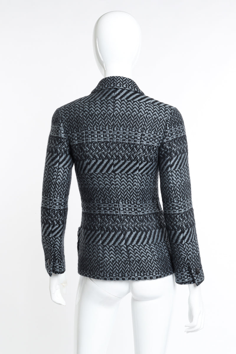 Chanel 2000 F/W Knit Wool Jacket back on mannequin @recess la