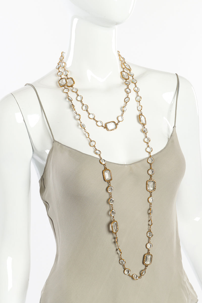Chanel Vintage Crystal Sautoir Necklace