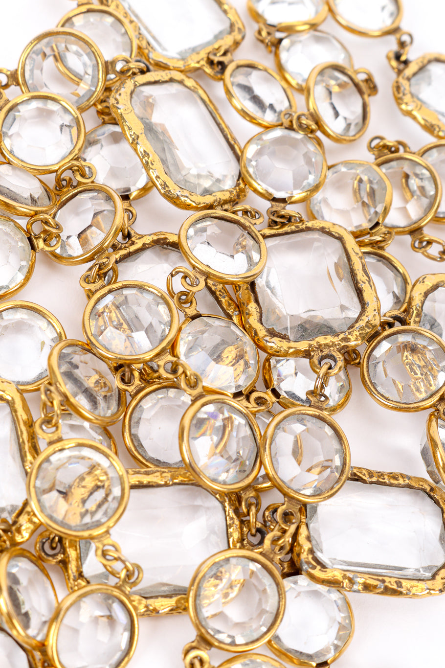 Vintage Chanel Crystal Sautoir Necklace II crystal closeup @recessla