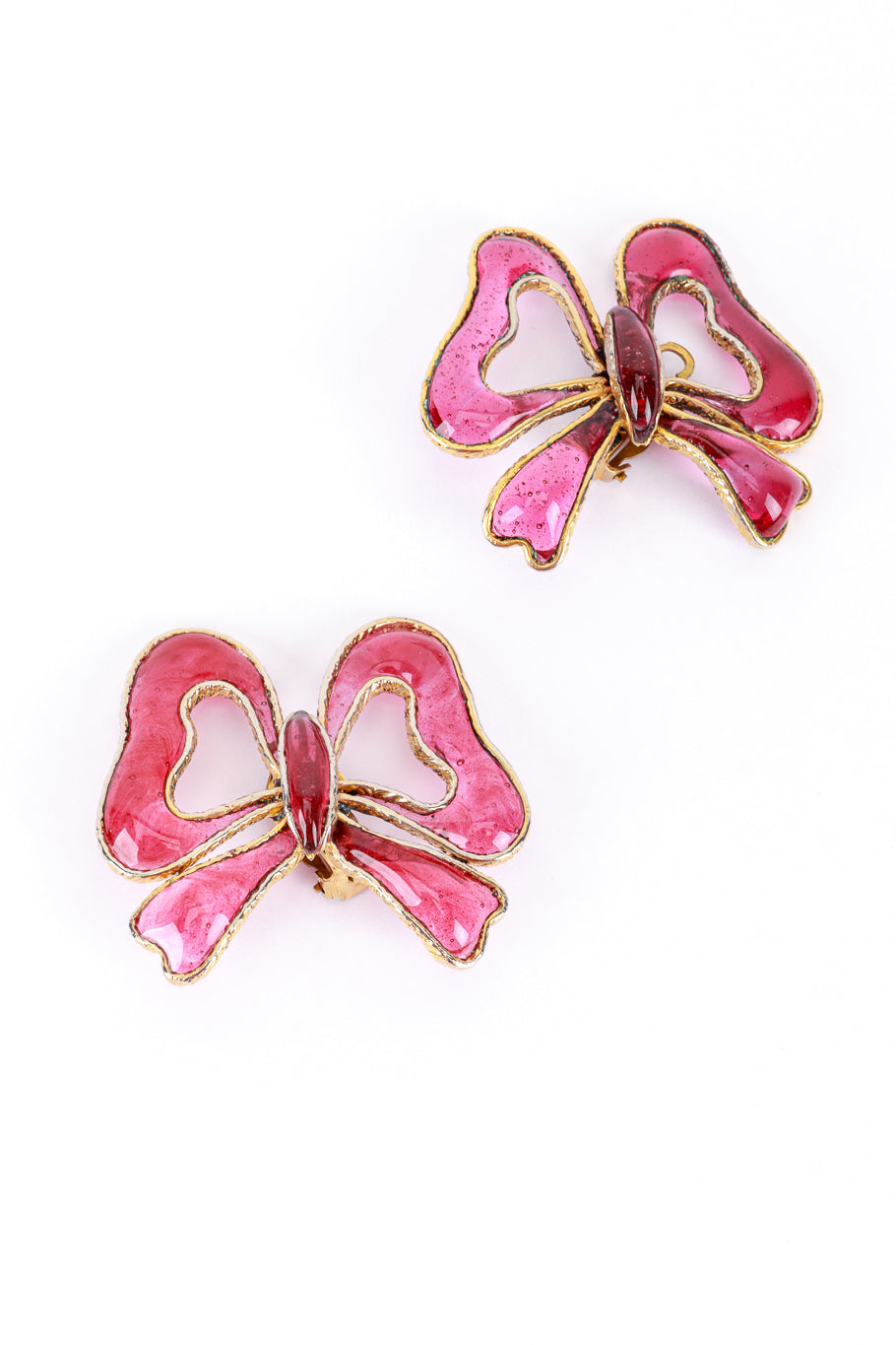 Chanel Ribbon Bow Gripoix Earrings @RECESS LA