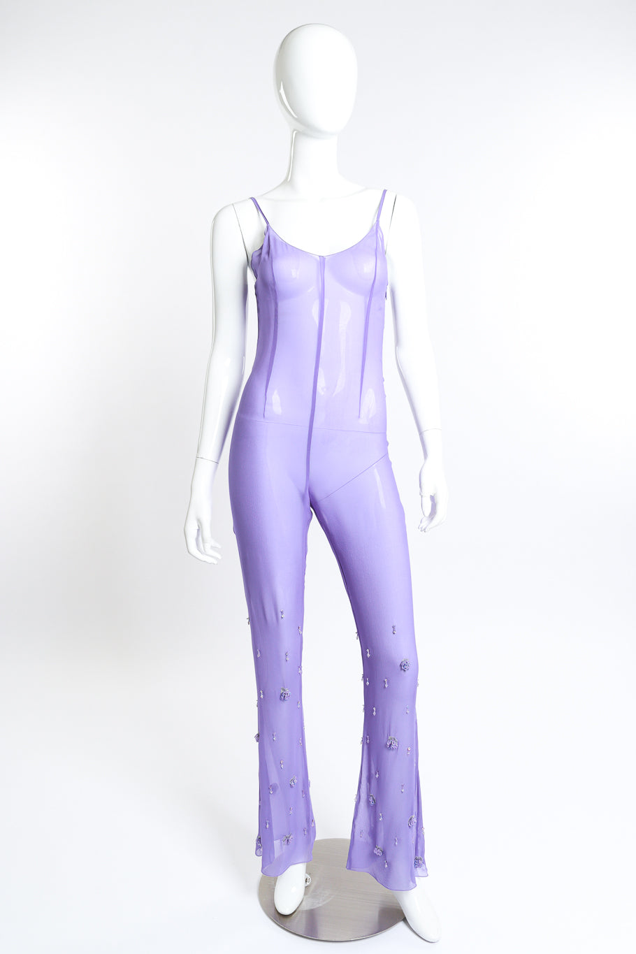 Vintage 2000 F/W Crystal Jumpsuit Tunic Set jumpsuit front mannequin @RECESS LA