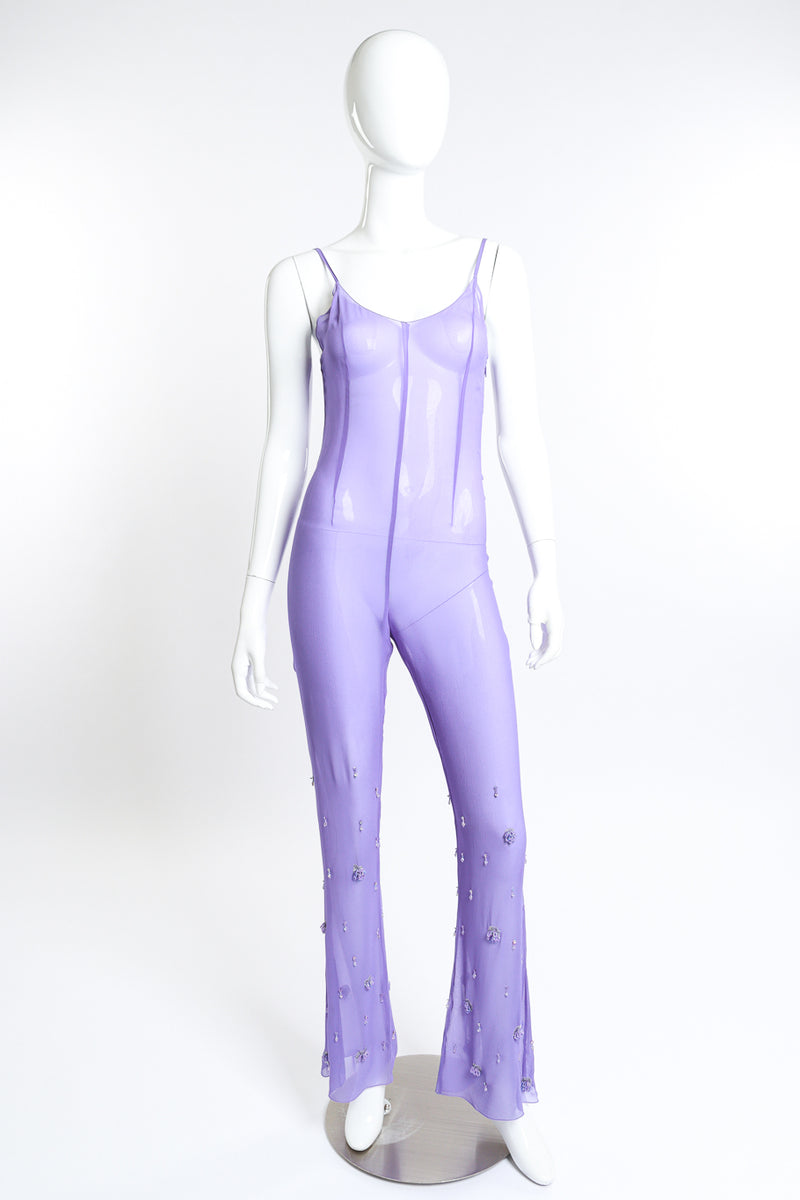 Vintage 2000 F/W Crystal Jumpsuit Tunic Set jumpsuit front mannequin @RECESS LA