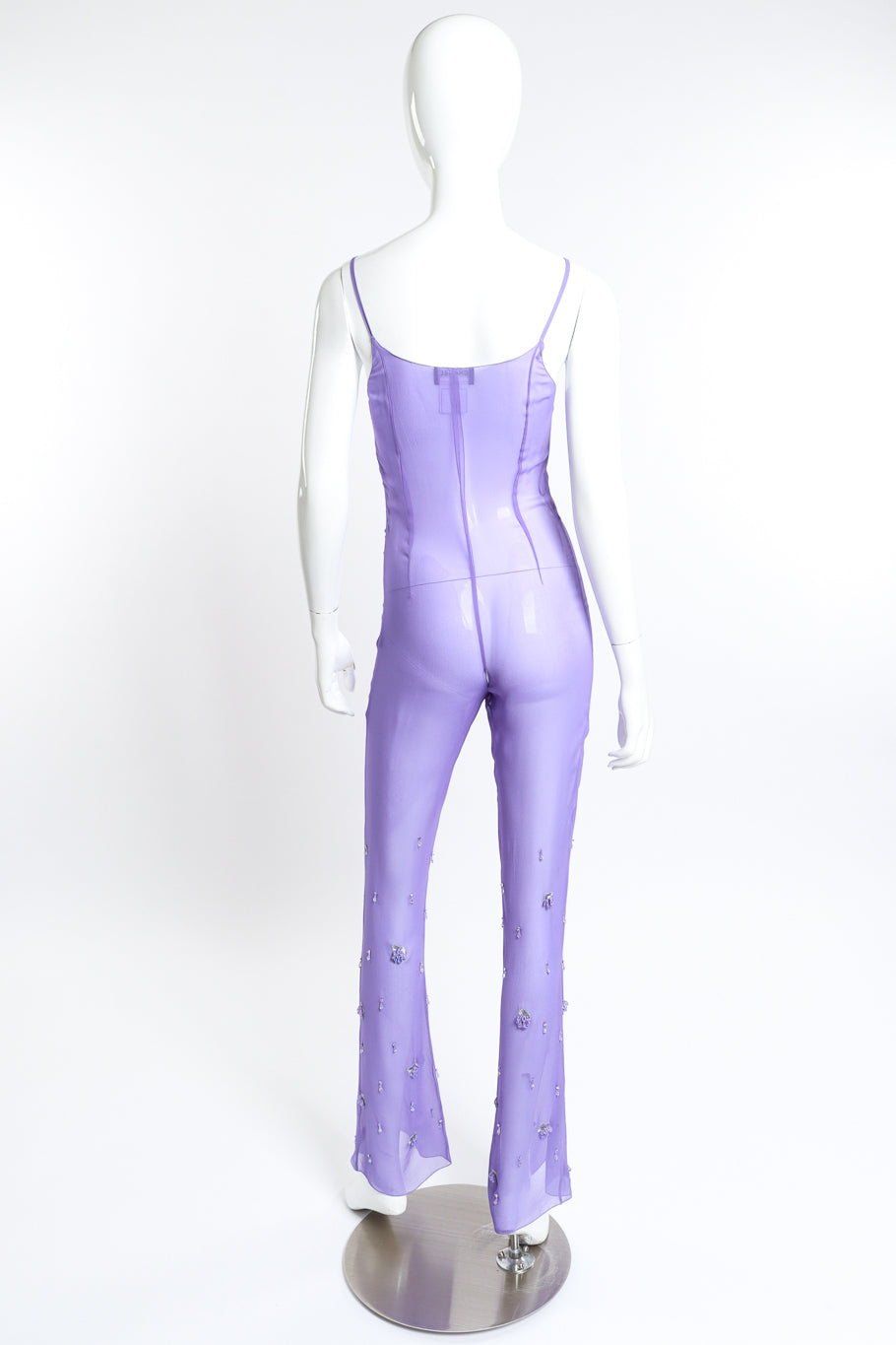 Vintage 2000 F/W Crystal Jumpsuit Tunic Set jumpsuit back mannequin @RECESS LA