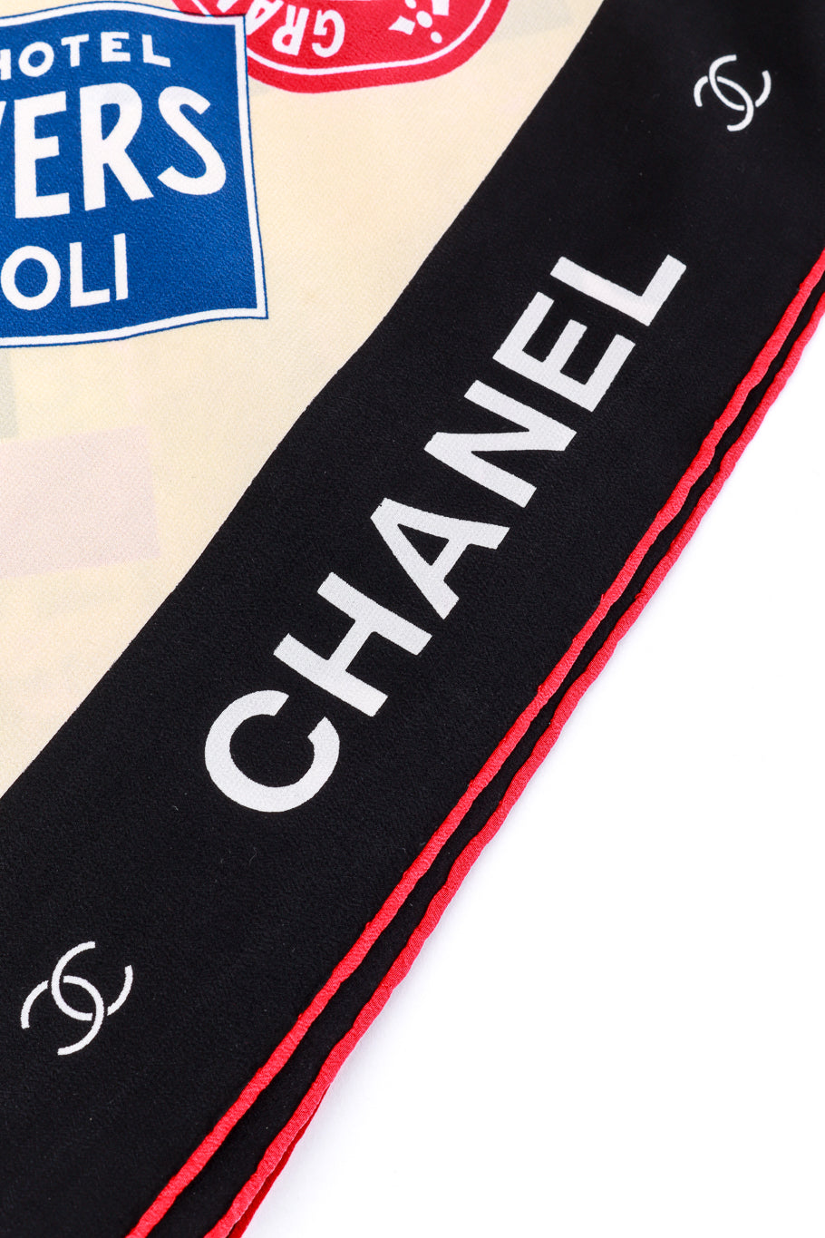 Chanel World Stamp Souvenir Scarf logo @RECESS LA
