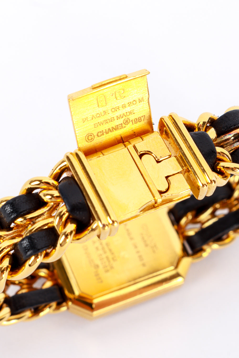 Premier Chain Bracelet Watch by Chanel stamp detail @RECESS LA