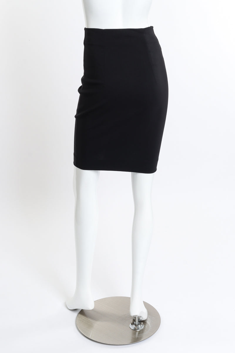 Vintage Chantal Thomass Lace Trim Corset & Skirt Set skirt back on mannequin @recess la