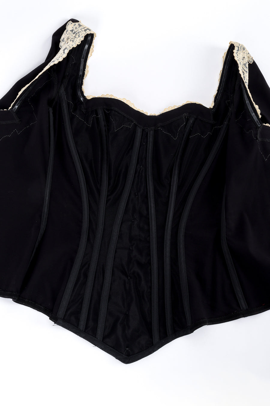 Chantal Thomass 黒パーティスタイル３点セット Vintage Chantal Thomass Lace Trim Corset & Skirt Set – Recess