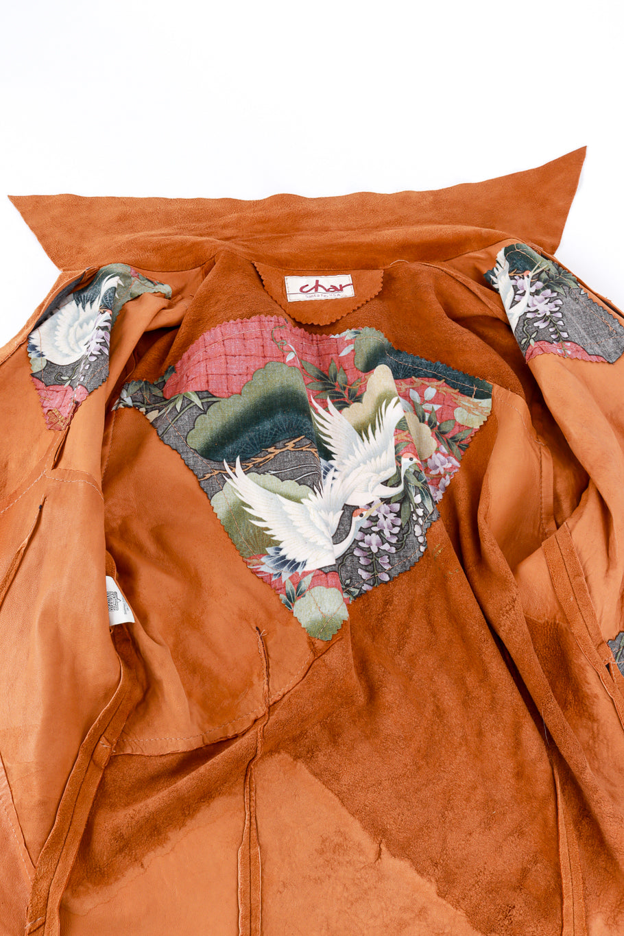 Chinoiserie Suede Jacket by Char lining detail @RECESS LA