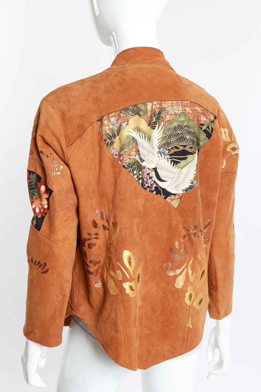 Chinoiserie Suede Jacket by Char back mannequin @RECESS LA