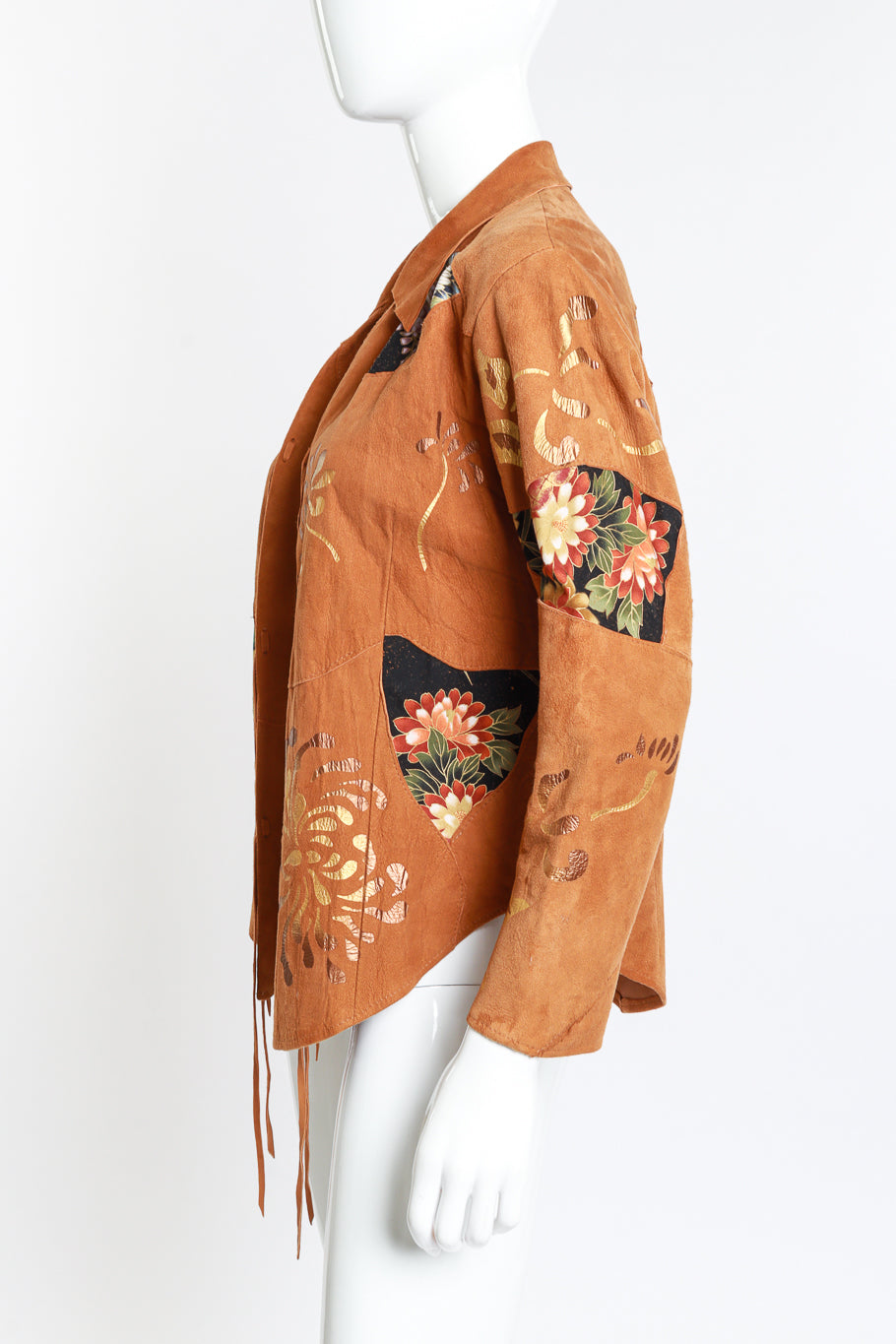Chinoiserie Suede Jacket by Char side mannequin @RECESS LA