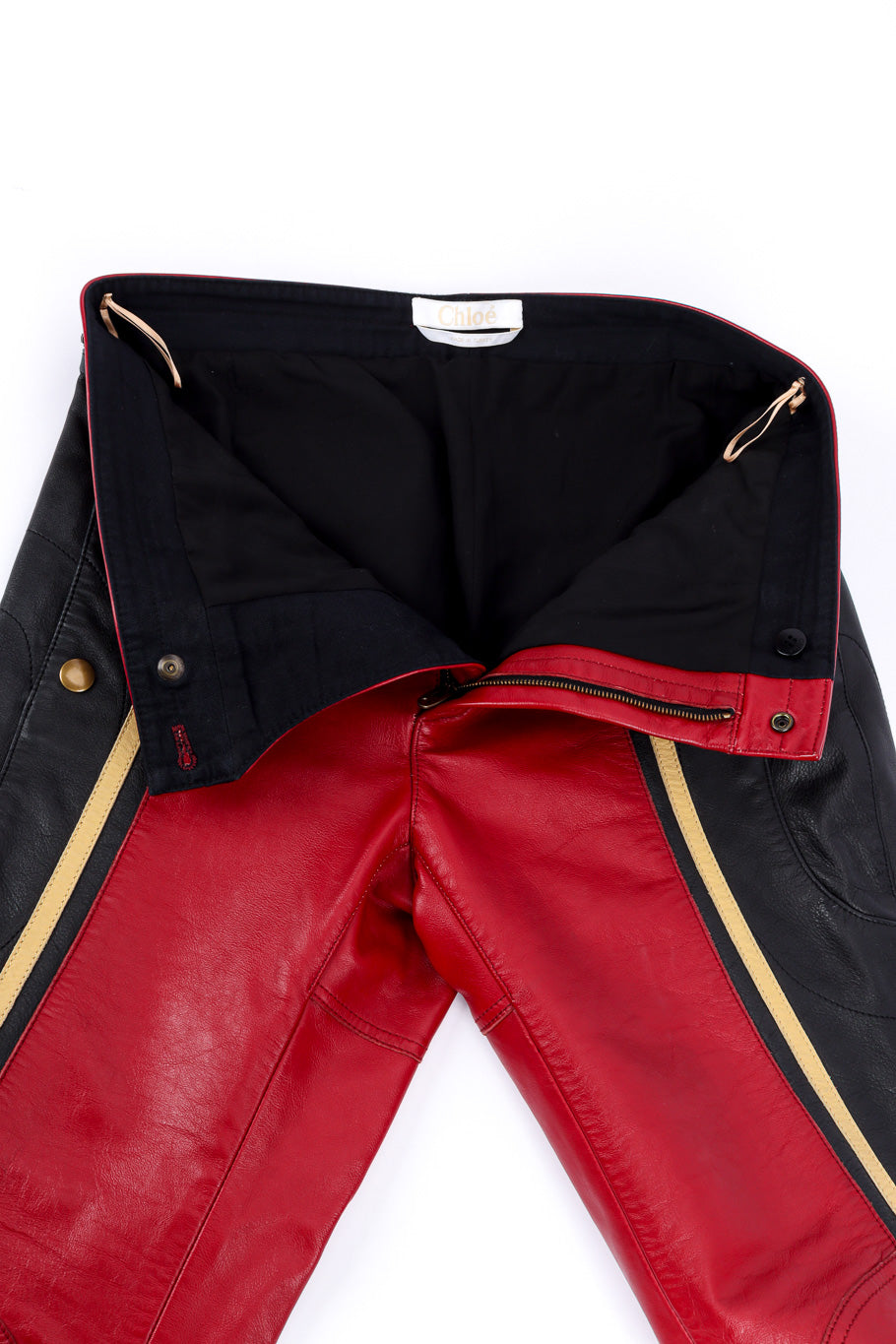 2016 F/W Leather Moto Pant by Chloe unzipped lining @recessla