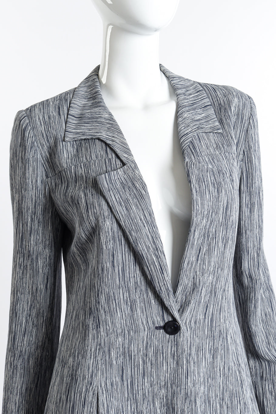 Chloé Woodgrain Stripe Jacket & Pant Set front on mannequin closeup @recess la