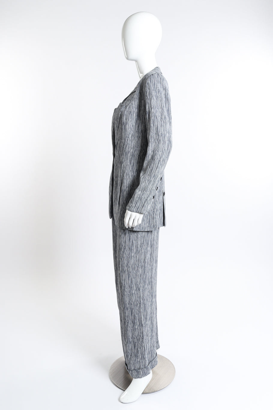 Chloé Woodgrain Stripe Jacket & Pant Set side on mannequin @recess la