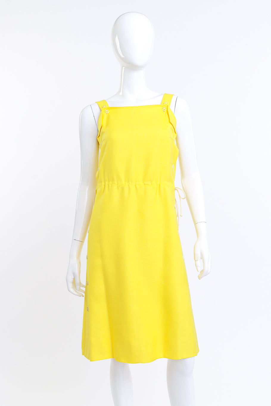 Courrèges Sunshine Yellow Pinafore Dress on mannequin @RECESS LA