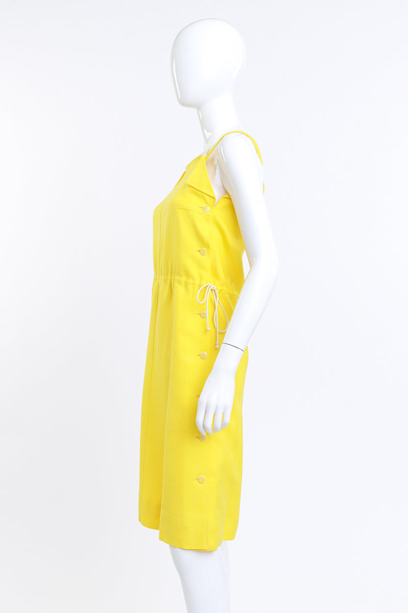 Courrèges Sunshine Yellow Pinafore Dress on mannequin @RECESS LA