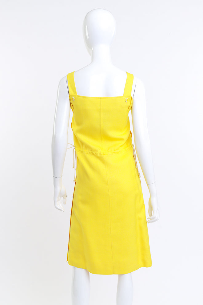 Courrèges Sunshine Yellow Pinafore Dress on mannequin @RECESS LA