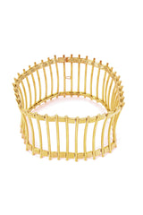 Vintage Wide Cage Choker front @recessla