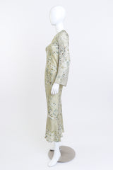 Calvin Klein Flower Blossom Print Maxi Dress side on mannequin @recess la