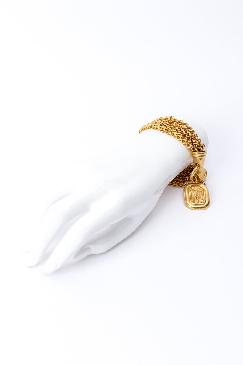 Vintage Carolee 7-Strand Chain Bracelet on mannequin @recessla