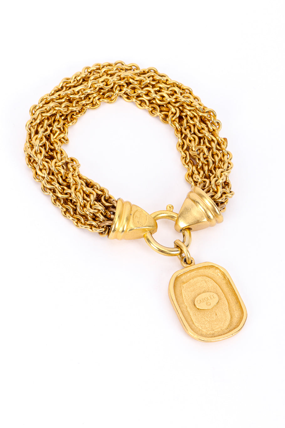 Vintage Carolee 7-Strand Chain Bracelet back @recessla