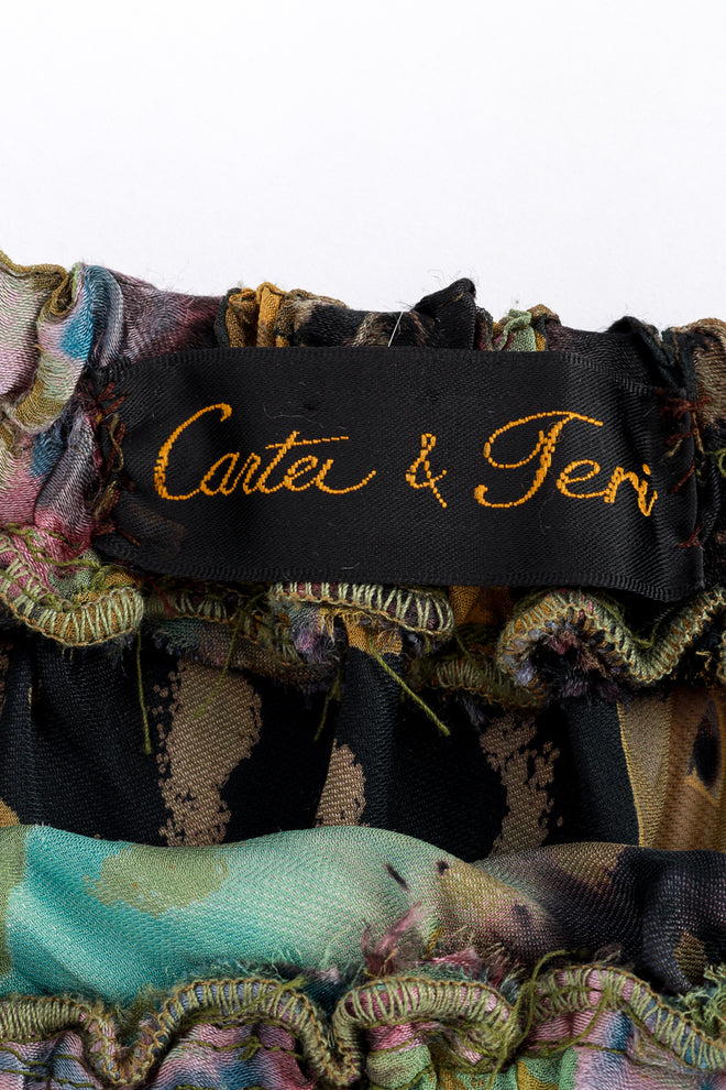 Carter Smith & Teri Shibori Silk Burnout Midi Skirt label @RECESS LA