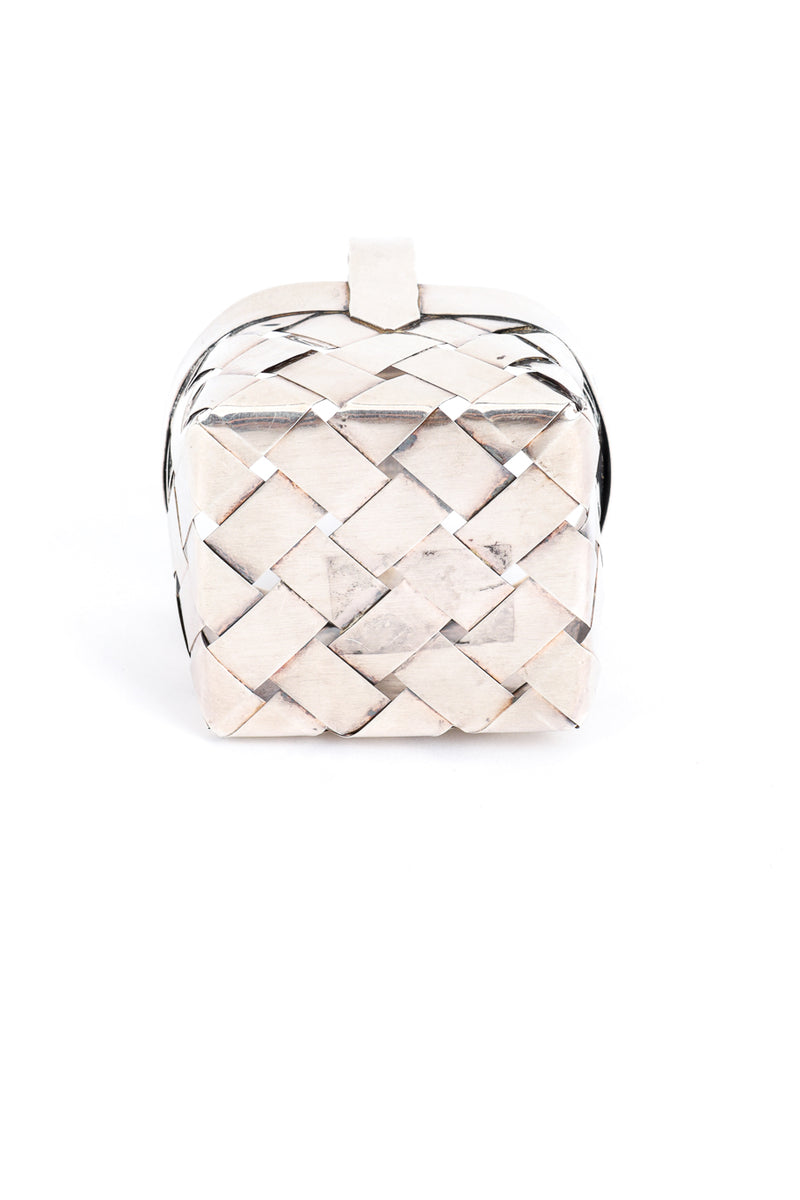 Vintage Cartier Sterling Woven Basket I bottom @recess la