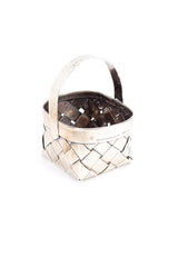 Vintage Cartier Sterling Woven Basket II back @recess la