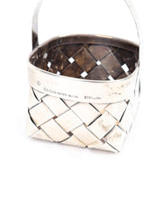 Vintage Cartier Sterling Woven Basket II signature @recess la