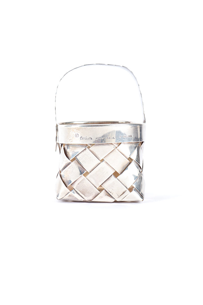 Sterling Woven Basket IV side @RECESS LA