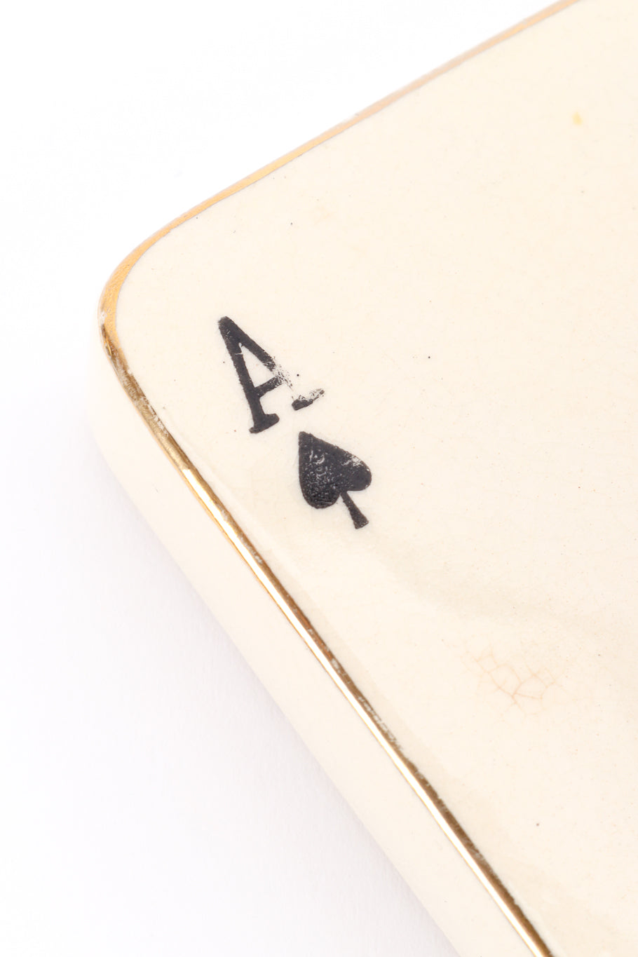 Aces Card Suit Tray Set on white background scuff on A @recessla