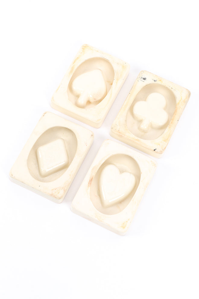 Aces Card Suit Tray Set on white background bottoms @recessla