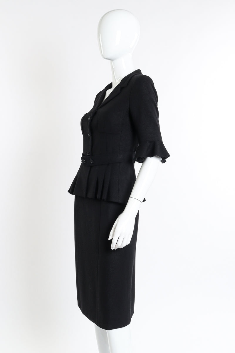Chanel 2007C S/S Peplum Skirt Suit side on mannequin @recessla