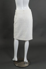 Vintage Chanel 2005 Cruise Woven Skirt Suit skirt back on mannequin @recessla