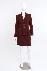 Chantal Thomass Mulberry Stitch & Pleats Woollen Skirt Set mannequin @RECESS LA