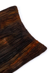 Vintage Patricia Lester Long Pleated Silk Skirt waist closeup @recess la