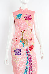 Cheongsam-style sheath dress on mannequin front close @recessla