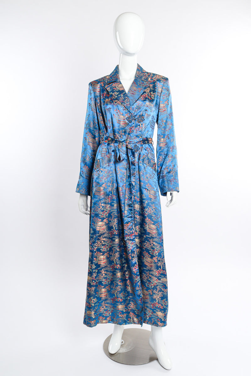 Vintage Chinese Village Scene Robe front on mannequin @recessla