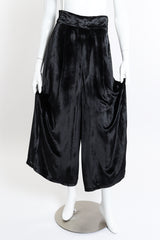 Chloé Velvet Wide Leg Pant front on mannequin leg extended @recessla