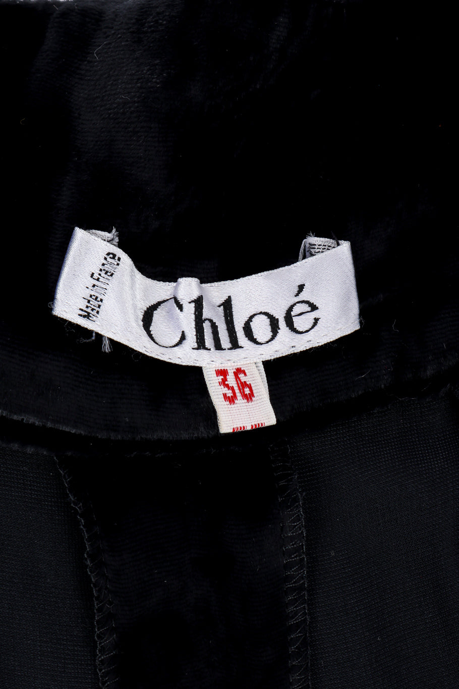 Chloé Velvet Wide Leg Pant signature label @recessla