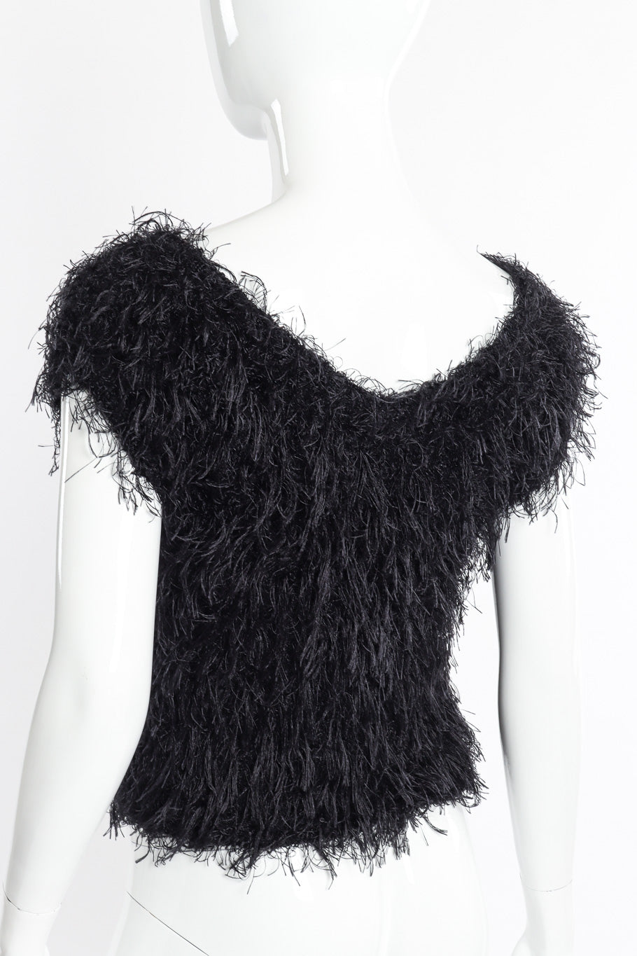 Shaggy Knit Top by Christian Dior on mannequin back @recessla