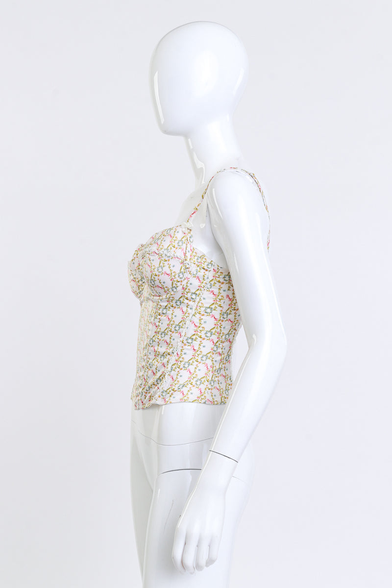 Floral Bustier by Christian Dior on mannequin side @recess la