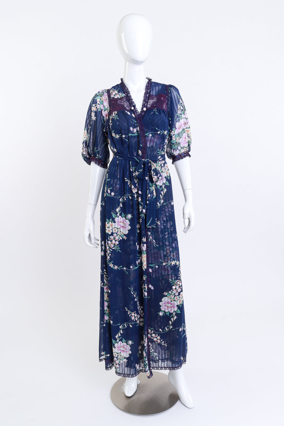 Nightgown & Robe Set by Christian Dior on mannequin tie closed @recessla