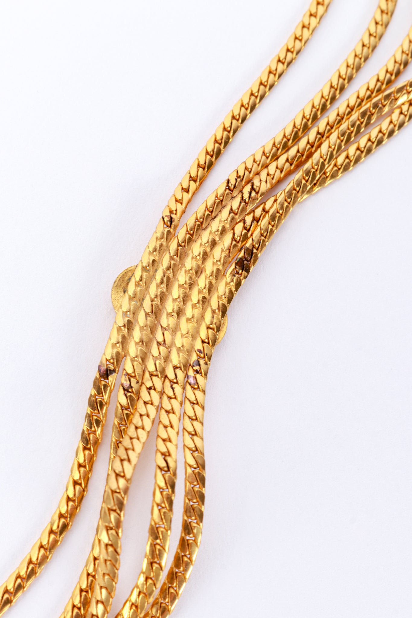 Vintage Christian Dior Gold Draped Chain Belt gold-tone chain wear @recess la