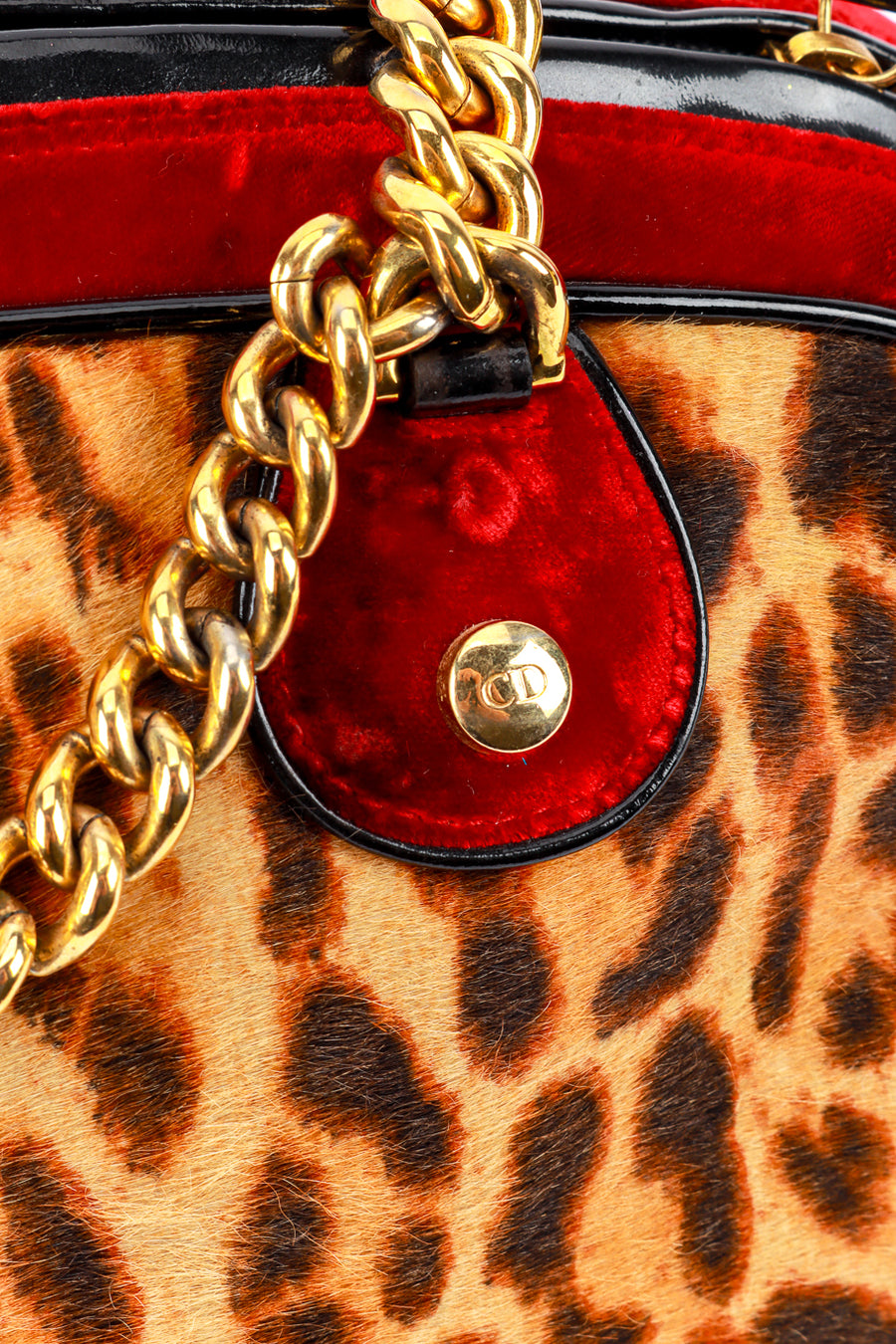 Vintage Christian Dior 2004 F/W Velvet & Leopard Print